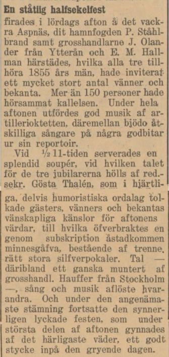 Jämtlands Tidning, 3 juli 1905