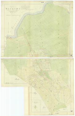 Kartbild över Näsby från 1843.